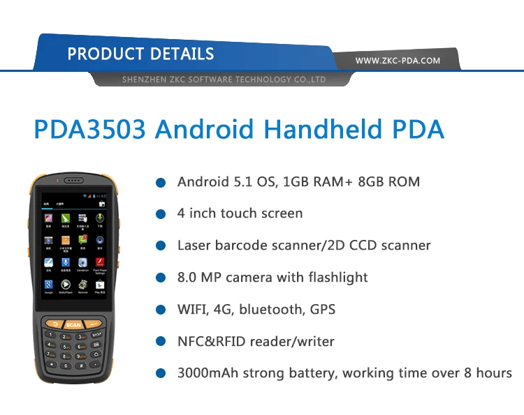 4g Wireless Handheld Pda Barcode Scanner Pda With Free Sdk Buy