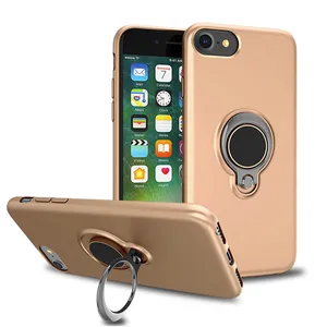 Free sample mobile accesorios para celulares 360 rotate ring holder soft tpu phone cover for iPhone 8 7 6 bumper case