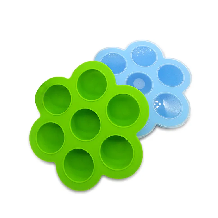 

Silicone Storage Container and Baby Food Freezer Tray with Lid , Silicone Egg Bites Molds for Pot, Pantone color