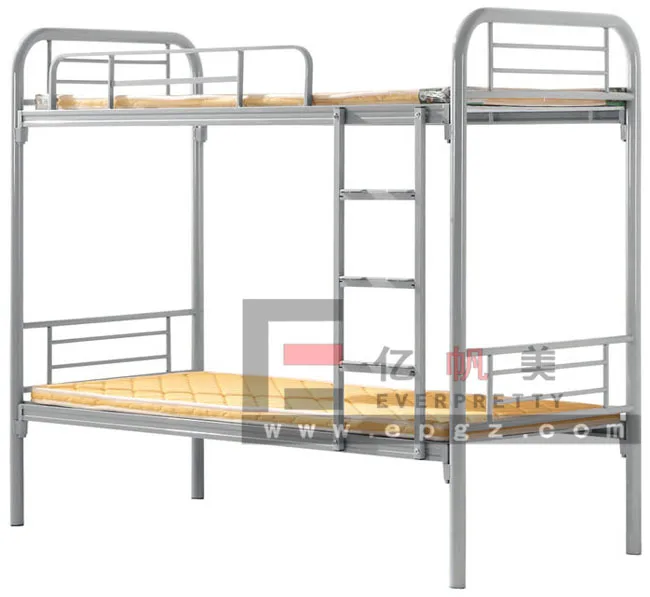 Detachable Metal Frame Iron Double Layer Bed Military Prison Bunk Beds