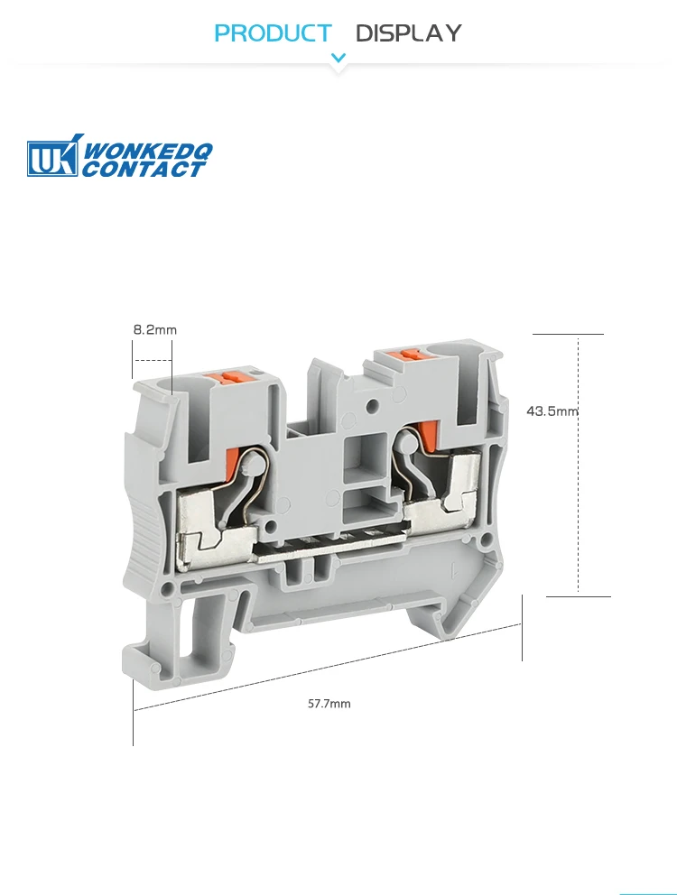 Jpt 6 Screwless Phoenix Pt Din Rail Industrial Terminal Blocks Buy