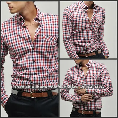 camisas cuadradas de hombre