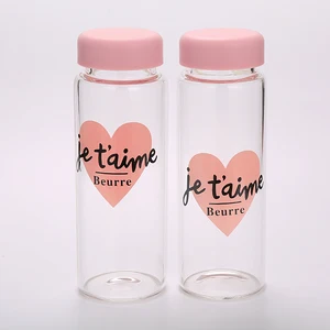 Image of YXJ021 Custom logo glass tea water bottle shaker glass my bottle