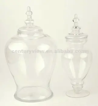 Wholesale Round Clear Glass Vase With Lid Buy Glass Vase With