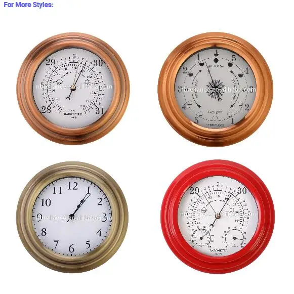 Metal Wall Thermometer Price Manufacturer 4.5 Inch Small Round Thermometer