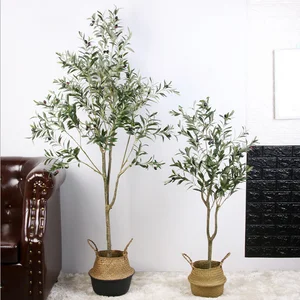Image of Small Artificial Olive Trees Plant, Cheaper Olive Trees in Pot, Ornamental Olive Tree