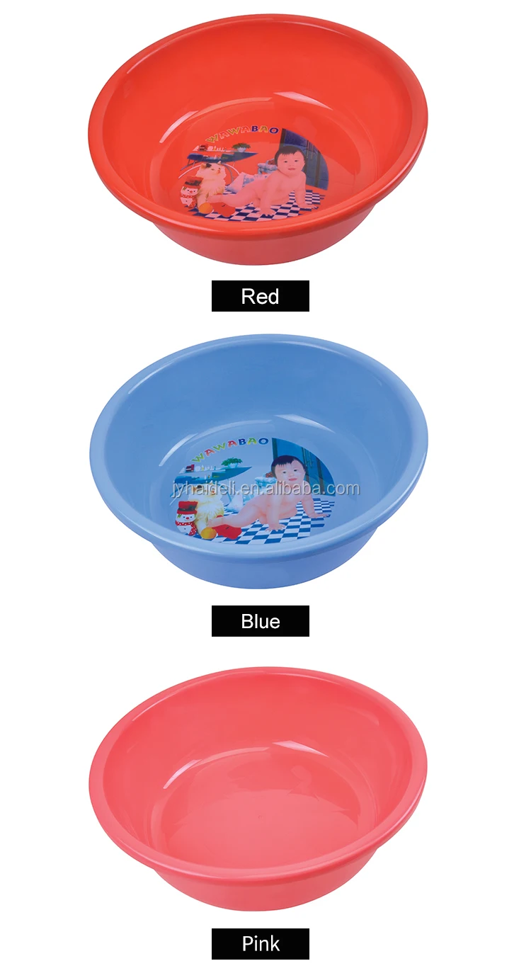Bathroom &kitchen Colorful Round Plastic Basin For Wash Face Buy