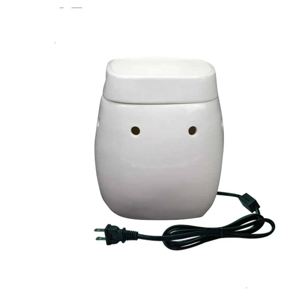 スパルームホワイトセラミック電気ワックスタルトウォーマーアロマセラピーキャンドルウォーマー2in1ホットプレートワックスバーナー Buy