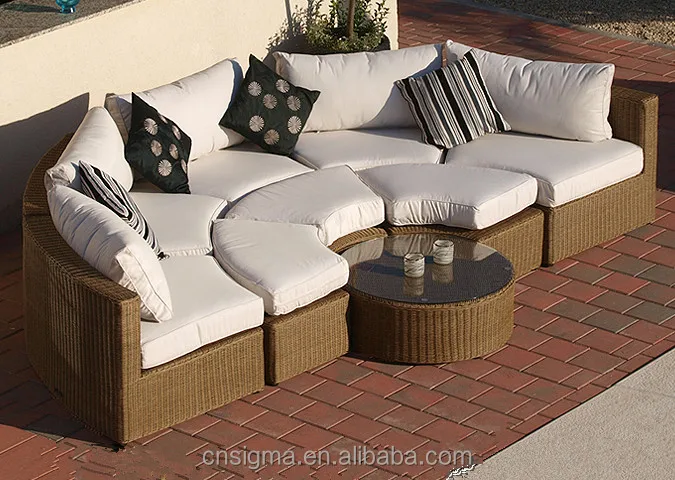 Patio Furniture Semi-circle Outdoor Couch Sets Modular Seat - Buy