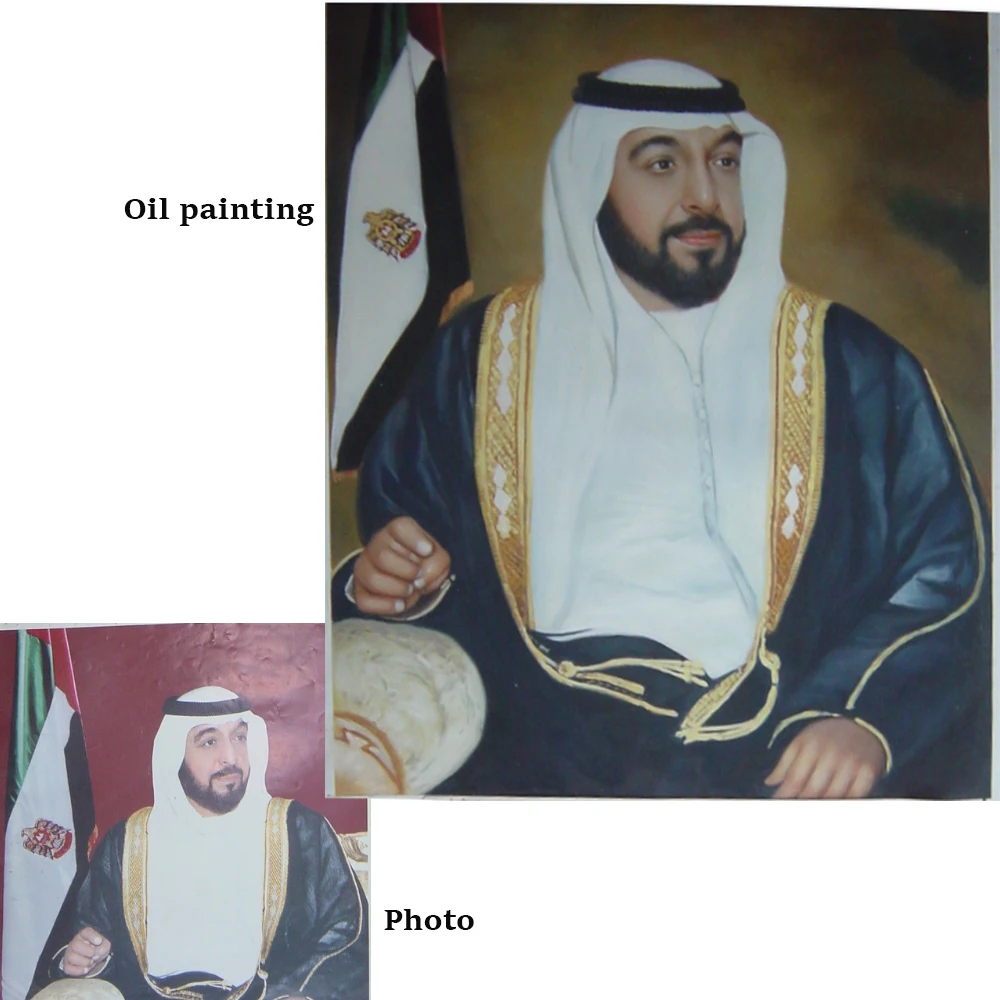 High quality custom picture handmade canvas oil potrait painting