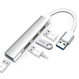 Mini Portable High Speed 4 Port USB 3.0 Hub