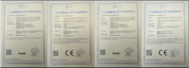 200 W waterproof IP67 24 Key And 4 Key Dual Remote RGB Music Controller 10