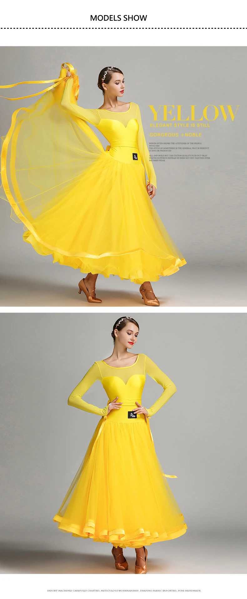 International Standard Ballroom Dance Dress  Lyrical Dance Costume Dress Women Long Ballroom Dancing Dress