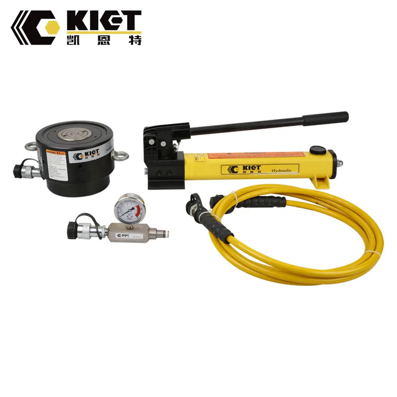 China Single Acting Pancake Lock Nut Small Telescoping Hydraulic Jack 100 Ton For Sale Buy