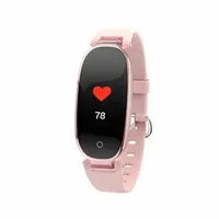 

2018 Hot girl woman color screen smart bracelet S3 ce rohs heart rate monitor IP67 activity tracker smart watch S3 plus