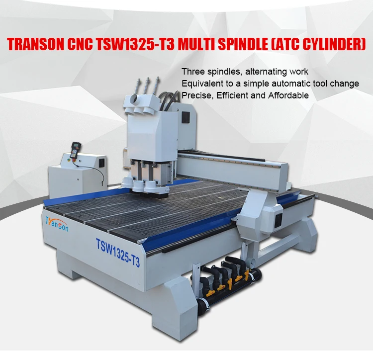 9kw HSD Taiwan Syntect System Atc Cnc Router Machine