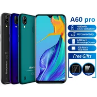 

2019 newly A60 Pro Smartphone MTK6761 Quad Core Android 9.0 4080mAh Cellphone 3GB+16GB Waterdrop Screen Face ID 4G Mobile Phone