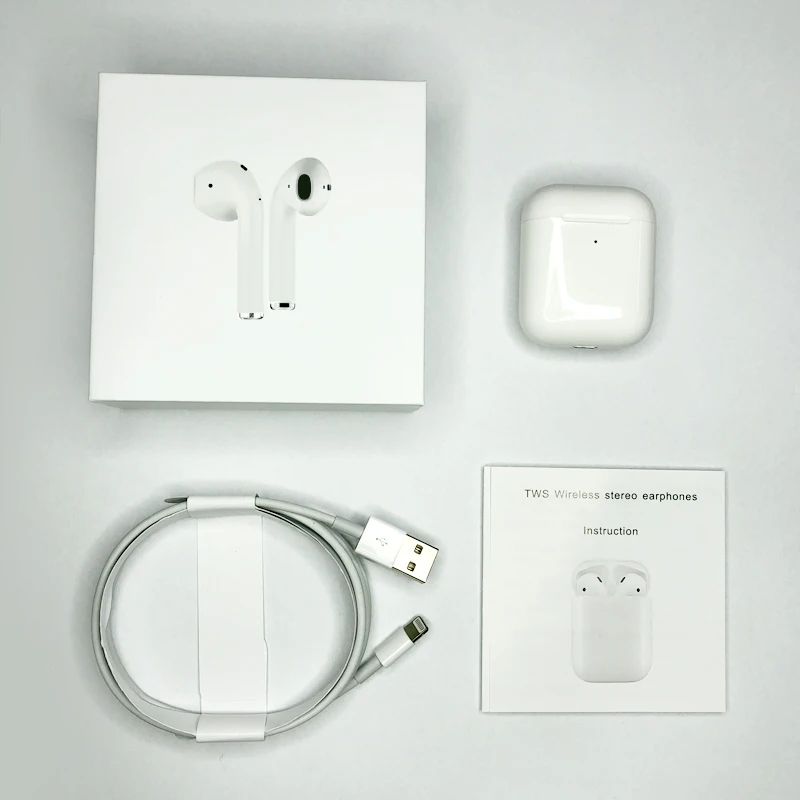 

i200 Wireless TWS Earbuds for iPhone 7 8 X XR XS MAX Qi wireless Charging Optical Sensor Earphone 1:1 air2 Real Battery Display