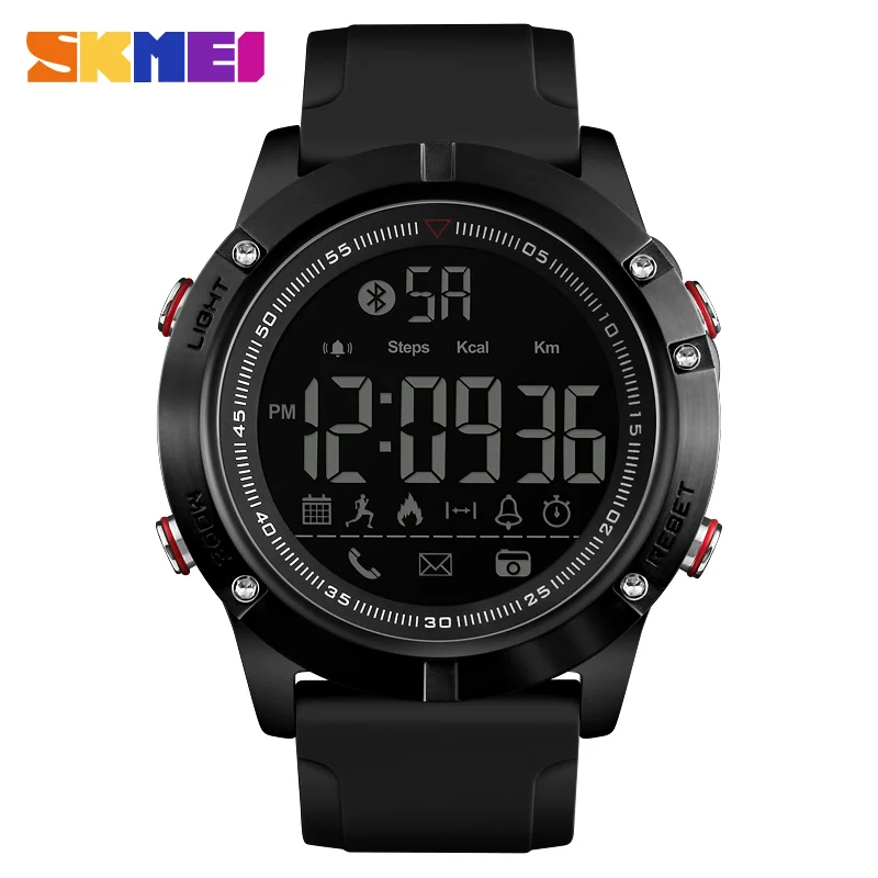 

SKMEI 1425 Men's Multi-function Smart Digital Sport Watch Date Steps Calorie Bluetooth Call Remind Stopwatch APP Remind
