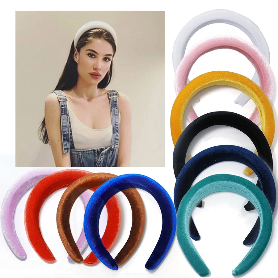 Women Velvet Sponge Hairband Foam Headbands Hair Accessories Head Band