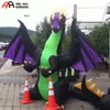inflatable bat/airblown inflatables animated fire dragon with wings halloween decoration
