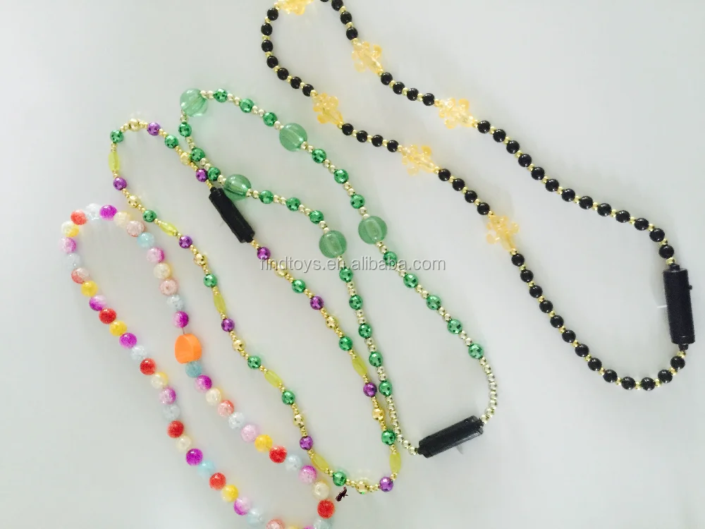 led mardi gras necklace