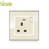 7*7 size Hot sales gold Waterproof PC or acrylic raw materials electrical sockets
