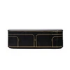 Luxury designs living room cabinet black mirror sideboard