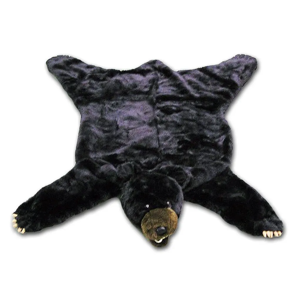 plush bear rug