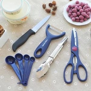 Image of Kitchenware Peeler Scissors Fruit Knife Spoon Clip Set High Quality stainless Steel Cookware 6 Pcs kitchenware Set