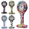 wholesale nurse gifts for nurses week Colorful Silicone Stainless Cute Round Dial Quartz Fob Quartz Pocket Nurse Watch