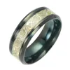Fashion Model Male Titanium Black Plated Stainless Steel Tungsten Men Finger Ring Photo