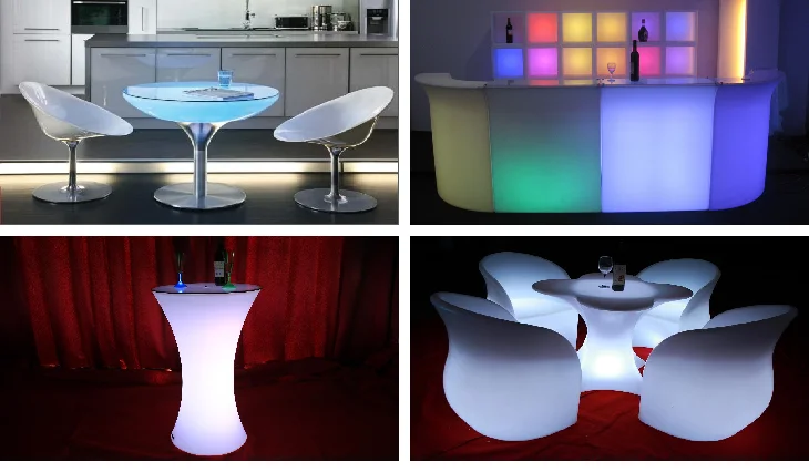 led plastic light cubes