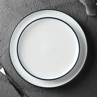 

Factory direct wholesale ceramic dessert plate, restaurant and hotel porcelain cheap bulk custom printed dinner plates