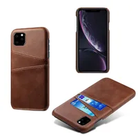 

For iPhone XI Case Luxury Leather Credit Card Holder Wallet Cover Mobile Phone Case