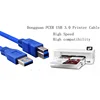 Ultra Speed 3.0 Micro USB printer cable Blue color AM-BM USB 3.0 cable for printer