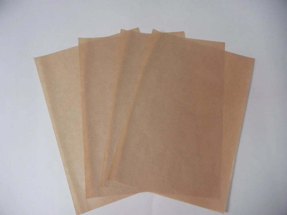 
Top quality non-stick double sided food grade brown silicone grease proof paper 