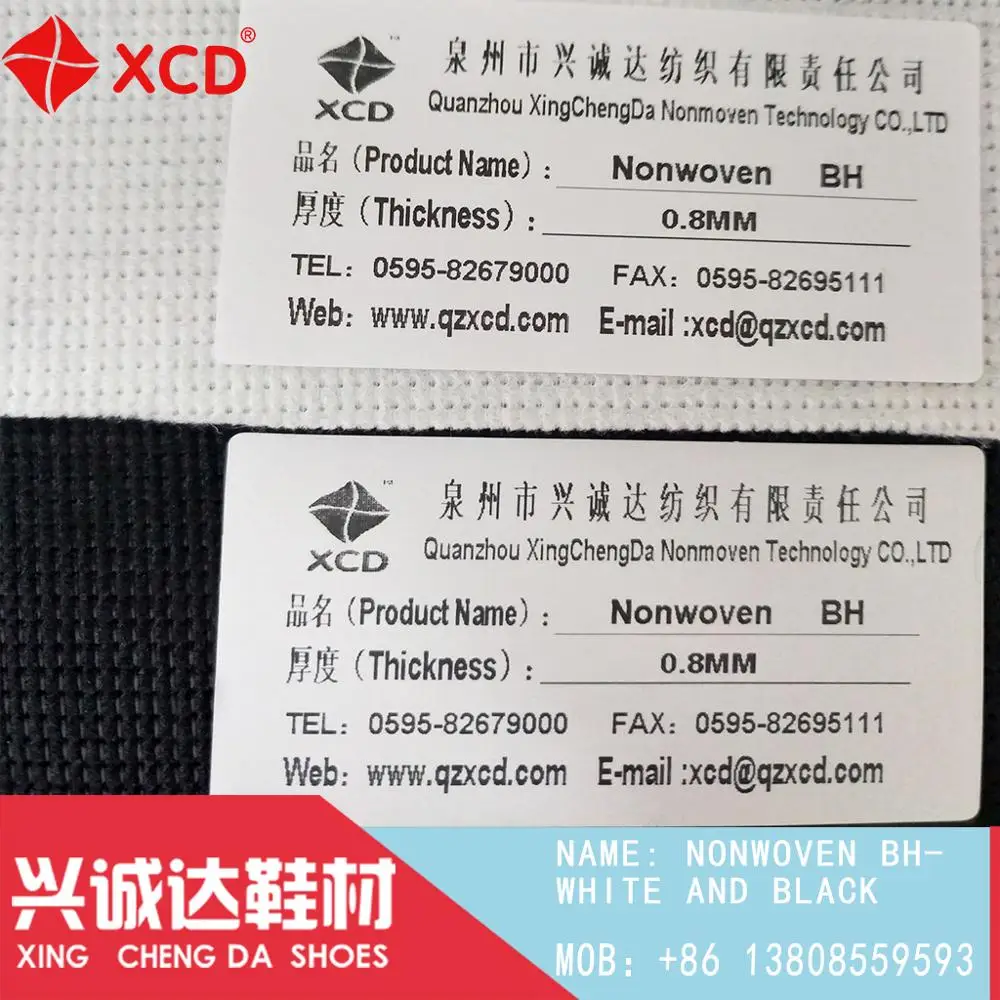 
XCD -- NONWOVEN BH- WHITE AND BLACK 
