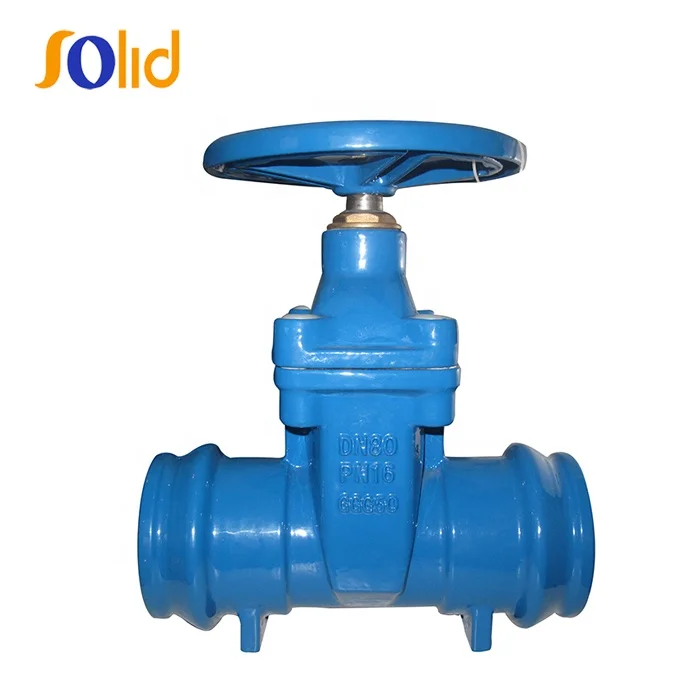 Ductile iron PVC Socket Ends Non-rising Resilient Seated Sluice Gate Valve