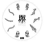 2015 new A Series A16 Nail Art Polish DIY Stamping Plates Image Templates Nail Stamp Stencil