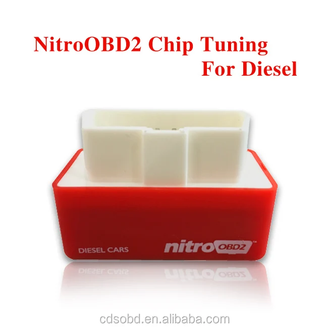 More Power and More Torque Outzone NitroOBD2 Chip Tuning Box Plug and Drive Performance Chip Tuning Box for Gasoline Petrol Car Yellow