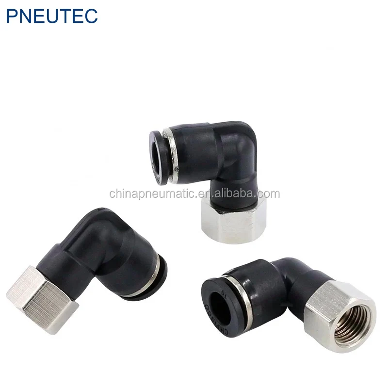 20pcs 6mm-1/4" Pneumatic Connectors Elbow Fitting BSPT 