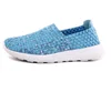 Unique weave elastic upper casual loafers shoes for women