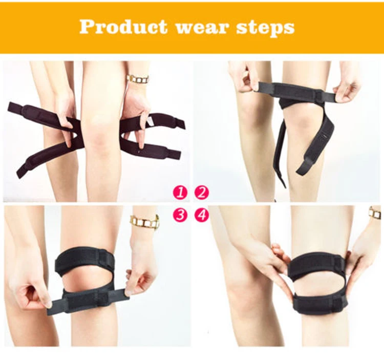 Adjustable Knee Patella Support Brace Neoprene Stabilizer Strap Wrap Gym Sports