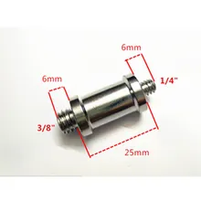 Screw Adapter W Type 1/4″-3/8″ Male to Male Threaded Screw For Camera Tripod Monopod Ballhead Photo Studio Accessories