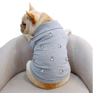 Fashion french bulldog clothing pet dog polo shirt for summer