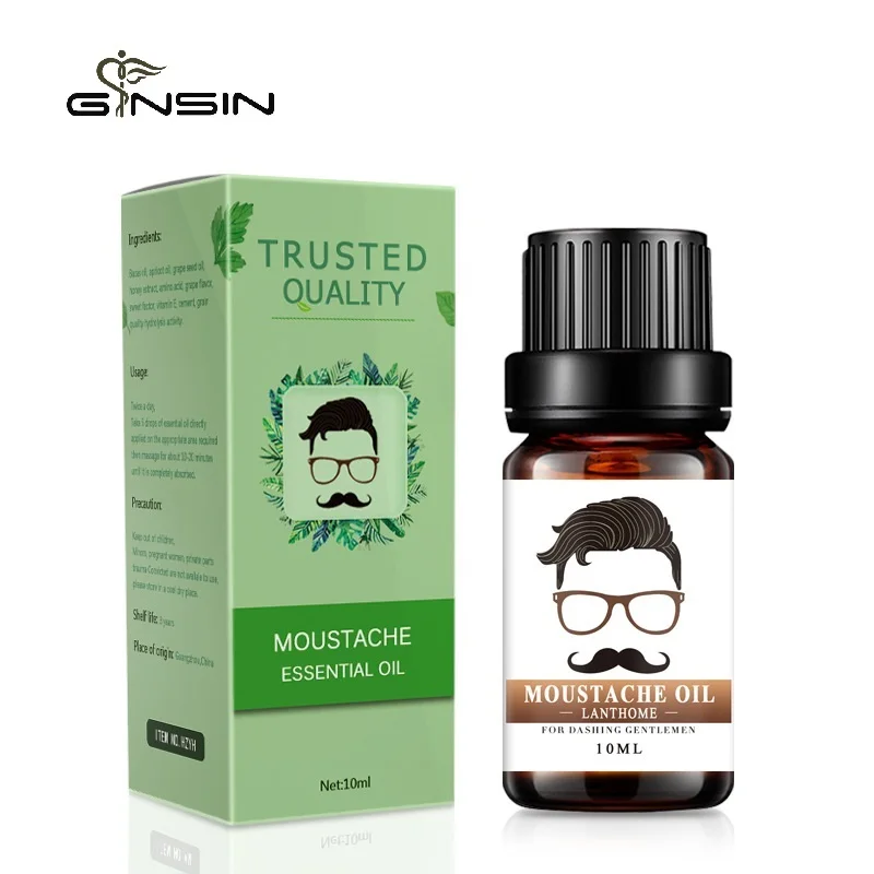 

10ML Beard Grooming Essential Oil Organic Moustache Oil For Dashing Gentlemen