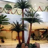 Latest design all kinds of decorative metal palm trees canada artificial plastic palm tree