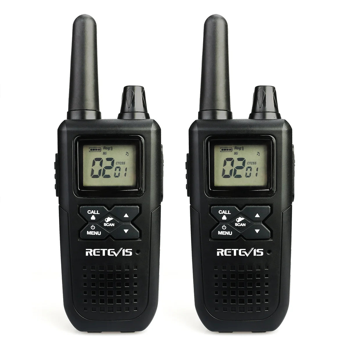 

Retevis RT41 NOAA Weather Alert Outdoor walkie talkie VOX Scan License-free 22 Channel FRS Handheld Two Way Radio(1 Pair), Black