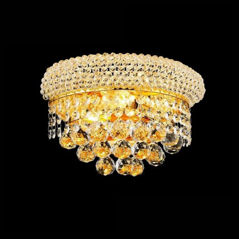 Customization vintage crystal high-quality led wall light